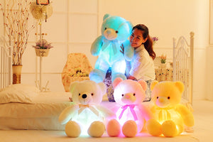 Glow Buddy LED Teddy Bear – Color-Changing Light-Up Plush