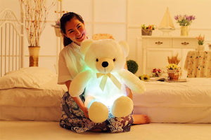 Glow Buddy LED Teddy Bear – Color-Changing Light-Up Plush