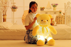 Glow Buddy LED Teddy Bear – Color-Changing Light-Up Plush