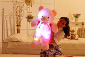 Glow Buddy LED Teddy Bear – Color-Changing Light-Up Plush