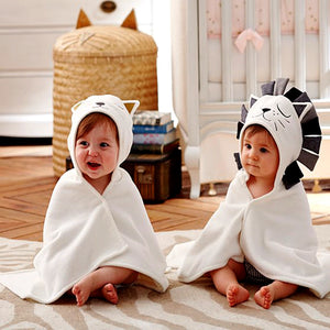 Cuddle Buddy Hooded Animal Blanket – Lion and Kitty