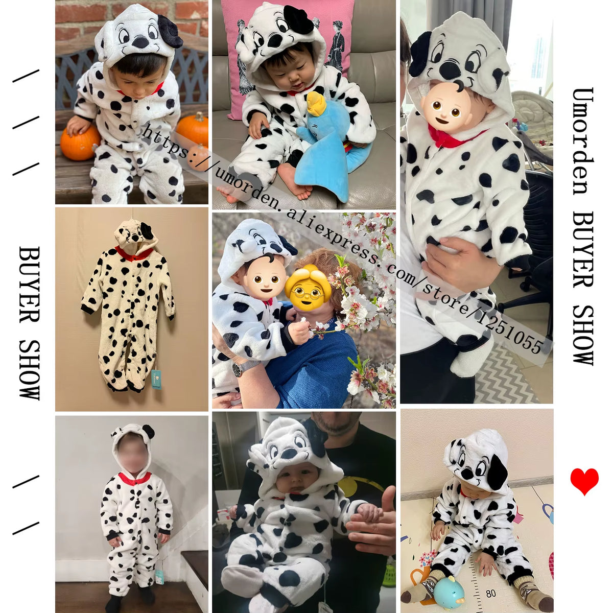 Realms&Wonders Dalmatian Puppy Baby Costume