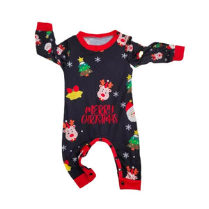 Family Matching Christmas Pajamas – Santa and Reindeer Print
