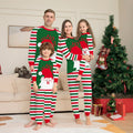 Family Matching Christmas Pajamas – Red Stripe Santa