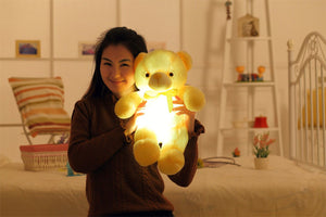 Glow Buddy LED Teddy Bear – Color-Changing Light-Up Plush