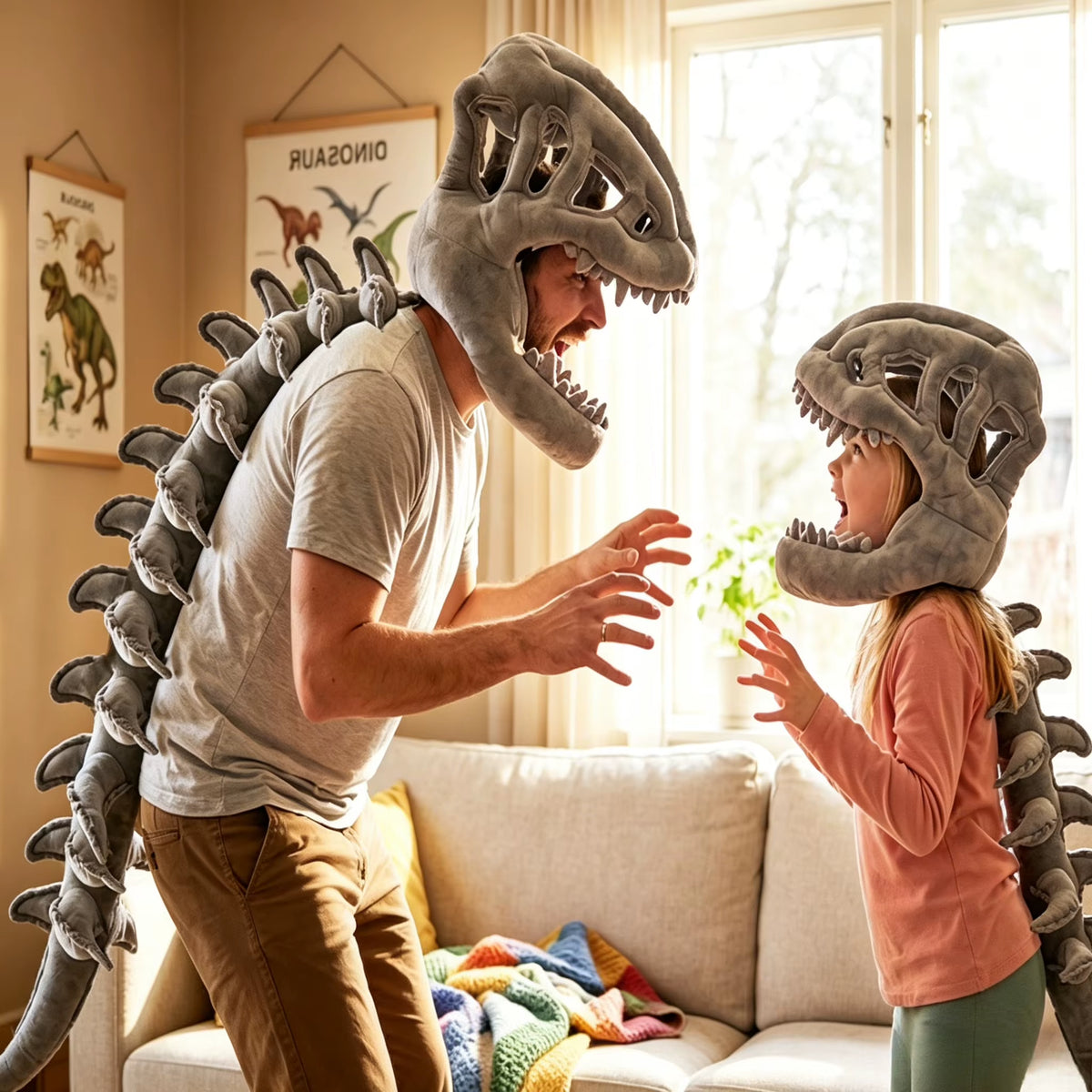 Realms&Wonders Dinosaur Skeleton Costume Set