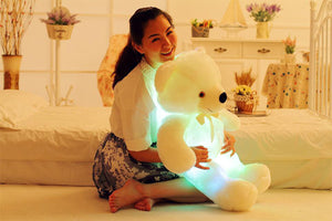 Glow Buddy LED Teddy Bear – Color-Changing Light-Up Plush
