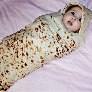 Baby Burrito Swaddle Wrap and Hat Set