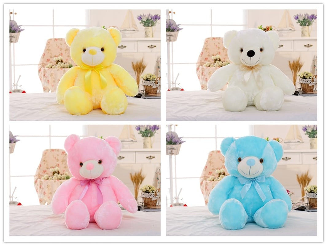 Glow Buddy LED Teddy Bear – Color-Changing Light-Up Plush
