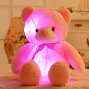 Glow Buddy LED Teddy Bear – Color-Changing Light-Up Plush