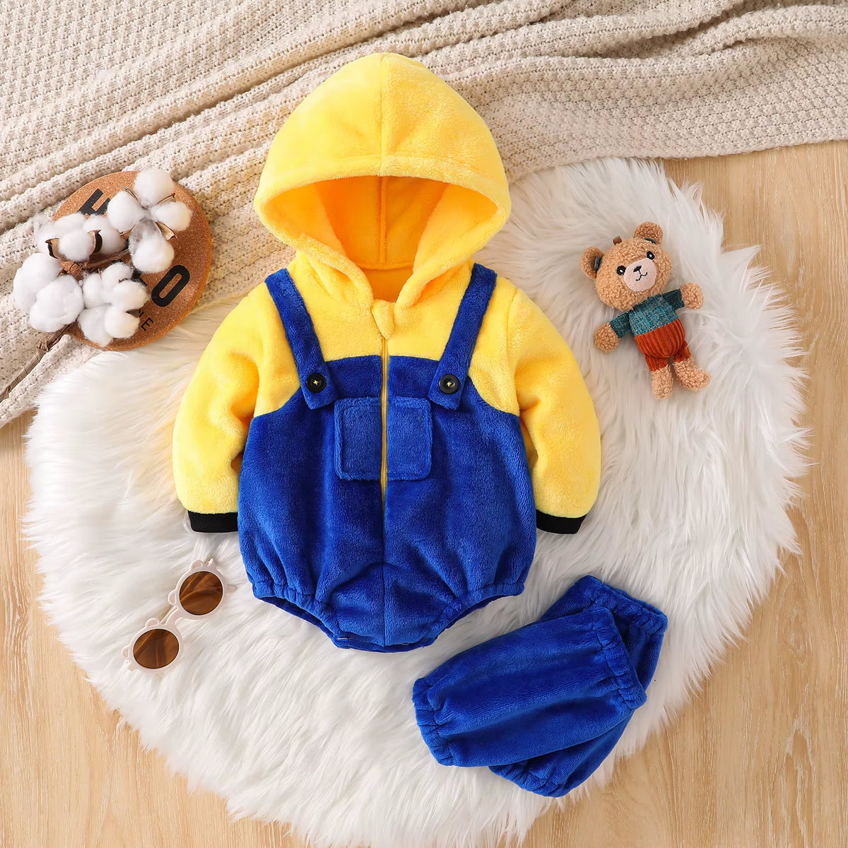 Realms&Wonders Yellow Buddy Baby Costume