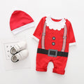 Baby Christmas Romper & Hat Set – Santa & Elf Outfit