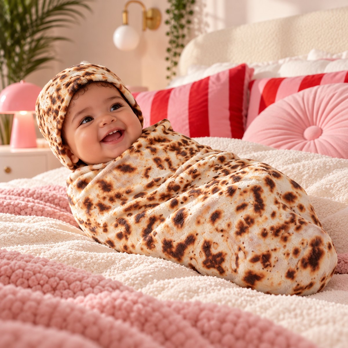 Realms&Wonders Baby Burrito Swaddle & Hat Set